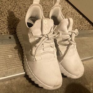 ADIDAS white running shoes